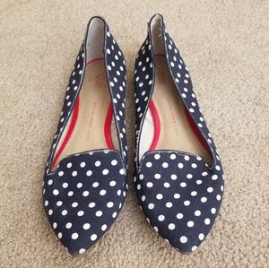 Gap Navy Polka Dot Flats